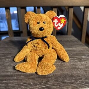 TY Original Beanie Baby Fuzz the Bear 1998 Retired  Mint Tag W/Errors 1965KR